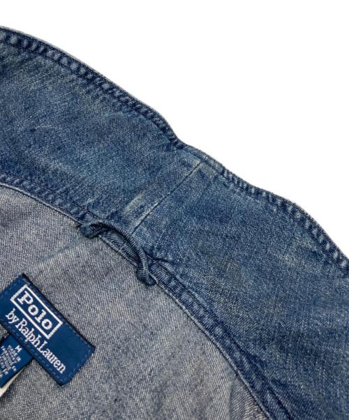 POLO RALPH LAUREN（ポロ・ラルフローレン）POLO RALPH LAUREN (ポロ・ラルフローレン) ショールカラーデニムジャケット インディゴ サイズ:Mの古着・服飾アイテム