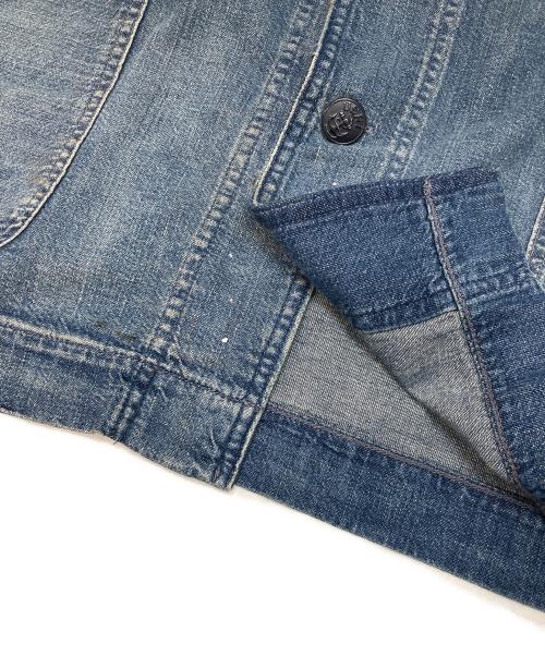 POLO RALPH LAUREN（ポロ・ラルフローレン）POLO RALPH LAUREN (ポロ・ラルフローレン) ショールカラーデニムジャケット インディゴ サイズ:Mの古着・服飾アイテム