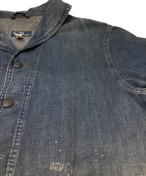 POLO RALPH LAUREN（ポロ・ラルフローレン）POLO RALPH LAUREN (ポロ・ラルフローレン) ショールカラーデニムジャケット インディゴ サイズ:Mの古着・服飾アイテム
