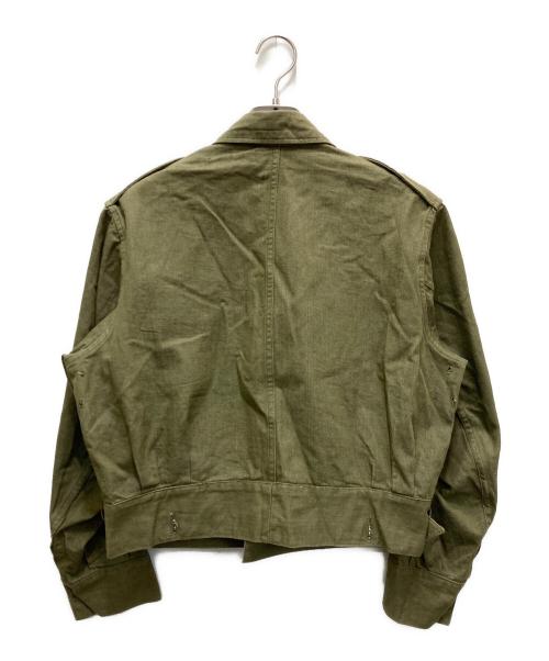 BRITISH MILITARY（ブリティッシュミリタリー）BRITISH MILITARY (ブリティッシュミリタリー) OVERALLS DENIM BLOUSES C.D.33 グリーン サイズ:4の古着・服飾アイテム