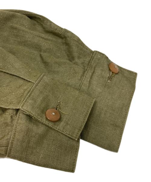 BRITISH MILITARY（ブリティッシュミリタリー）BRITISH MILITARY (ブリティッシュミリタリー) OVERALLS DENIM BLOUSES C.D.33 グリーン サイズ:4の古着・服飾アイテム