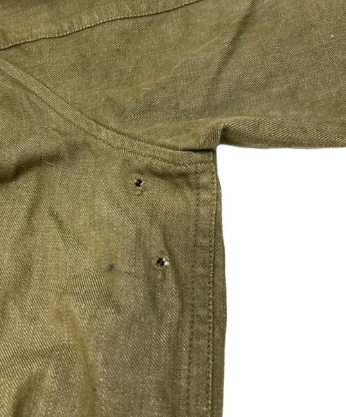 BRITISH MILITARY（ブリティッシュミリタリー）BRITISH MILITARY (ブリティッシュミリタリー) OVERALLS DENIM BLOUSES C.D.33 グリーン サイズ:4の古着・服飾アイテム