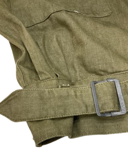 BRITISH MILITARY（ブリティッシュミリタリー）BRITISH MILITARY (ブリティッシュミリタリー) OVERALLS DENIM BLOUSES C.D.33 グリーン サイズ:4の古着・服飾アイテム