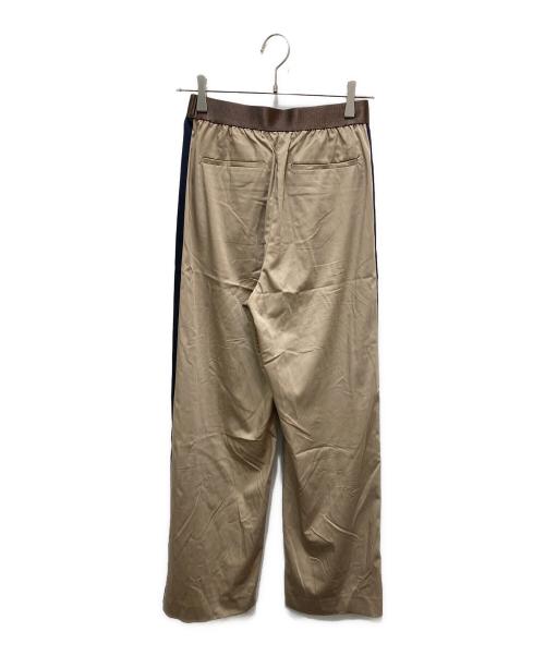 ASTRAET（アストラット）ASTRAET (アストラット) サテン ソクショウ ワイドパンツ ブラウンの古着・服飾アイテム