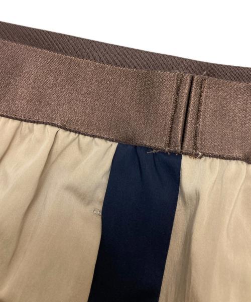 ASTRAET（アストラット）ASTRAET (アストラット) サテン ソクショウ ワイドパンツ ブラウンの古着・服飾アイテム