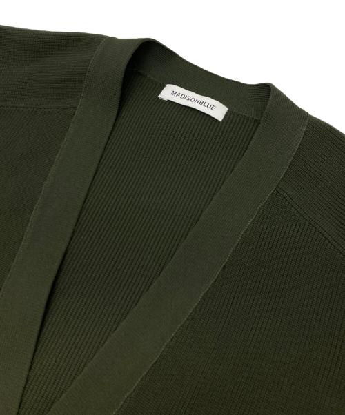 MADISON BLUE（マディソンブルー）MADISON BLUE (マディソンブルー) Vネックビッグニットカーディガン グリーン サイズ:XSの古着・服飾アイテム