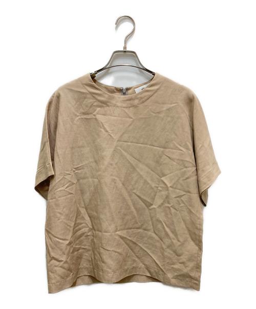 ebure（エブール）ebure (エブール) リネン混ブラウス ベージュ サイズ:38の古着・服飾アイテム