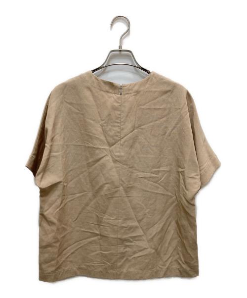 ebure（エブール）ebure (エブール) リネン混ブラウス ベージュ サイズ:38の古着・服飾アイテム