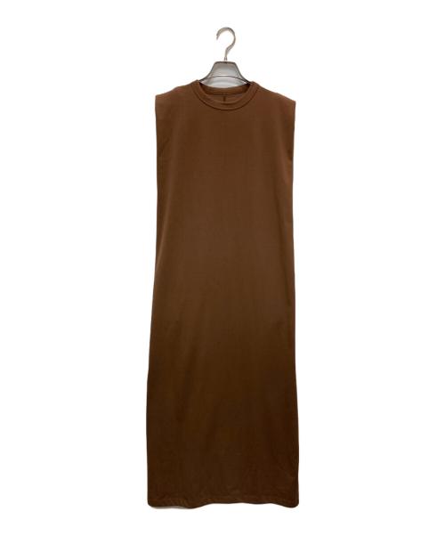 forme（フォルメ）forme (フォルメ) UVカットノースリーブワンピース ブラウン サイズ:1の古着・服飾アイテム