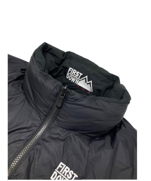 FIRST DOWN（ファーストダウン）FIRST DOWN (ファーストダウン) BUBBLE DOWN JKT MICROFT ブラック×ホワイト サイズ:Mの古着・服飾アイテム