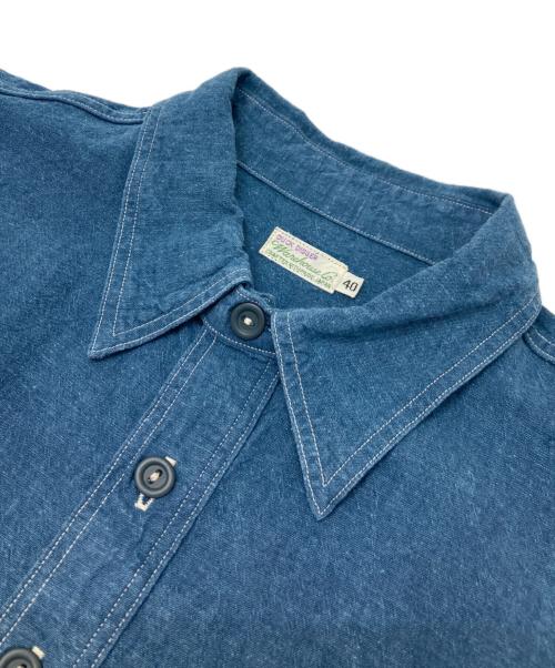 WAREHOUSE（ウエアハウス）WAREHOUSE (ウエアハウス) プルオーバーシャンブレーシャツ インディゴ サイズ:40の古着・服飾アイテム
