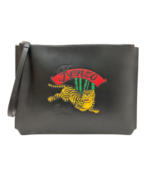 KENZO（ケンゾー）KENZO (ケンゾー) クラッチバッグ ブラックの古着・服飾アイテム