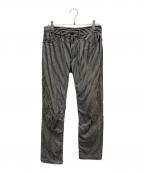 COMME des GARCONS HOMME PLUSコムデギャルソンオムプリュス）の古着「ストライプパンツ」｜ホワイト×ブラック