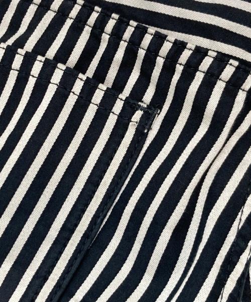 COMME des GARCONS HOMME PLUS（コムデギャルソンオムプリュス）COMME des GARCONS HOMME PLUS (コムデギャルソンオムプリュス) ストライプパンツ ホワイト×ブラック サイズ:Sの古着・服飾アイテム