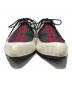 中古・古着 COMME des GARCONS HOMME PLUS (コムデギャルソンオムプリュス) ポインテッドトゥシューズ ホワイト×レッド サイズ:27：10000円