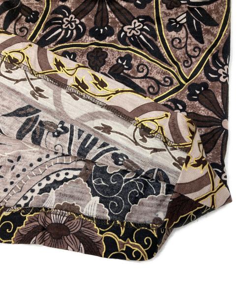 LEONARD FASHION（レオナールファッション）LEONARD FASHION (レオナールファッション) 総柄ワンピース ブラウン サイズ:38の古着・服飾アイテム