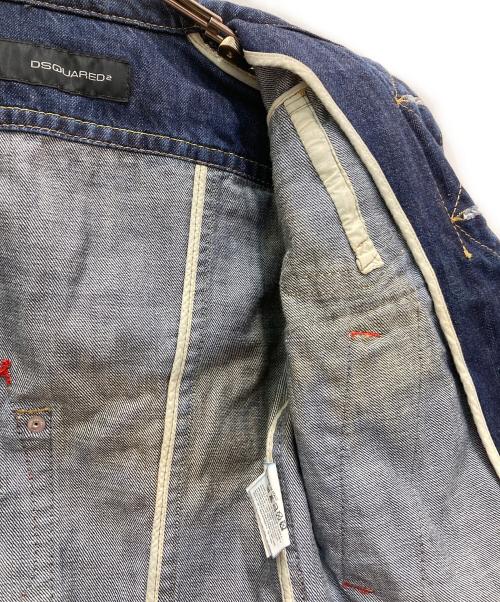 DSQUARED2（ディースクエアード）DSQUARED2 (ディースクエアード) デニムジャケット インディゴ サイズ:38の古着・服飾アイテム