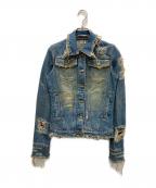 L.G.Bルグランブルー）の古着「ダメージデニムジャケット」｜インディゴ