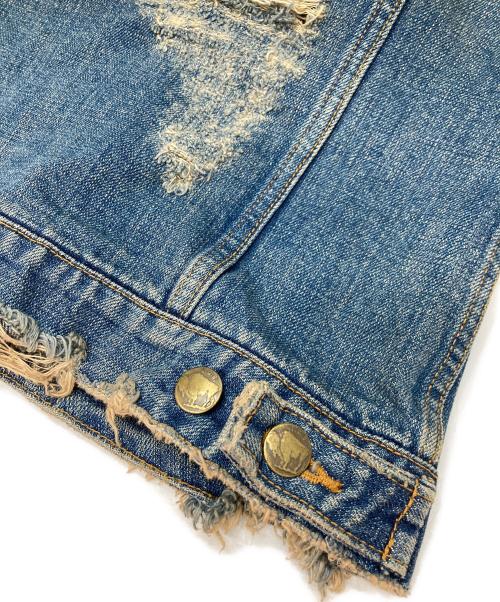 L.G.B（ルグランブルー）L.G.B (ルグランブルー) ダメージデニムジャケット インディゴ サイズ:XSの古着・服飾アイテム