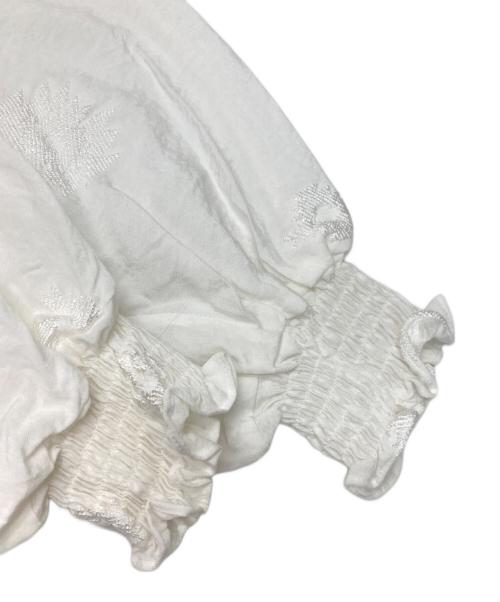 BEARDSLEY（ビアズリー）BEARDSLEY (ビアズリー) ブラウスワンピース ホワイト サイズ:FREEの古着・服飾アイテム