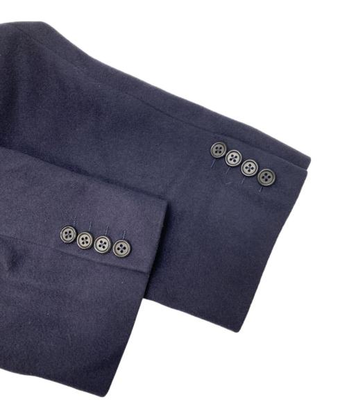 Aquascutum（アクアスキュータム）Aquascutum (アクアスキュータム) カシミヤコート ネイビー サイズ:不明（実寸参照）の古着・服飾アイテム