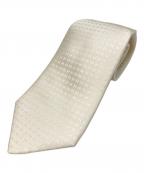 HERMESエルメス）の古着「Hモノグラムネクタイ」｜ホワイト