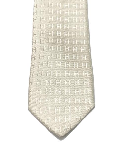 HERMES（エルメス）HERMES (エルメス) Hモノグラムネクタイ ホワイト サイズ:‐の古着・服飾アイテム
