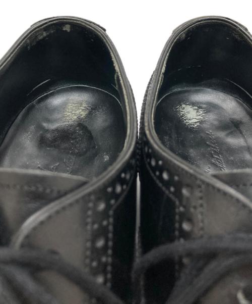 raymar（レイマー）raymar (レイマー) 内羽根 パンチド キャップトゥレザーシューズ ブラック サイズ:8の古着・服飾アイテム
