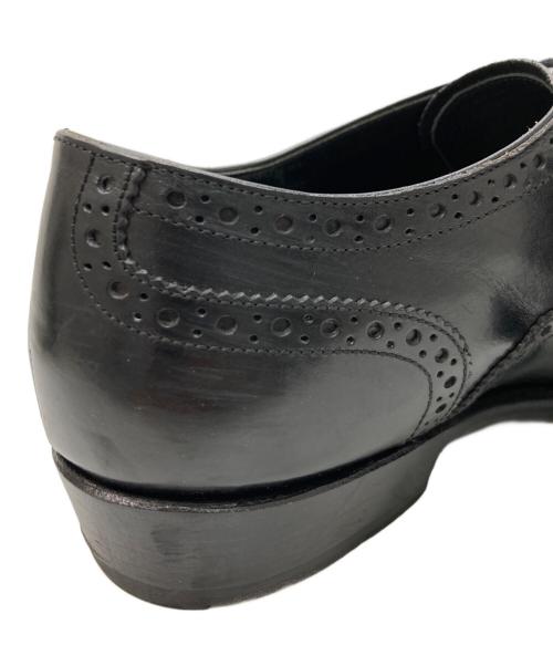 raymar（レイマー）raymar (レイマー) 内羽根 パンチド キャップトゥレザーシューズ ブラック サイズ:8の古着・服飾アイテム