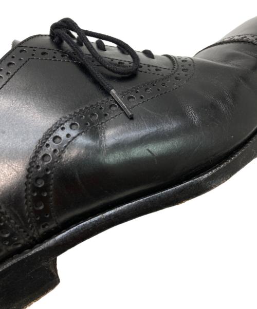 raymar（レイマー）raymar (レイマー) 内羽根 パンチド キャップトゥレザーシューズ ブラック サイズ:8の古着・服飾アイテム