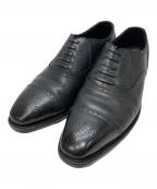 raymarレイマー）の古着「セミブローグ レイジーマンパンチドキャップトゥチップシューズ」｜ブラック