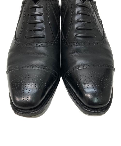 raymar（レイマー）raymar (レイマー) セミブローグ レイジーマンパンチドキャップトゥチップシューズ ブラック サイズ:6 1/2の古着・服飾アイテム