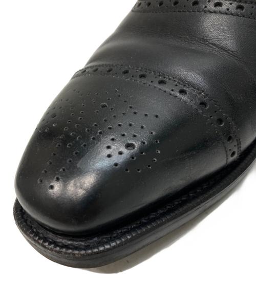 raymar（レイマー）raymar (レイマー) セミブローグ レイジーマンパンチドキャップトゥチップシューズ ブラック サイズ:6 1/2の古着・服飾アイテム