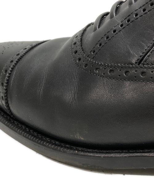 raymar（レイマー）raymar (レイマー) セミブローグ レイジーマンパンチドキャップトゥチップシューズ ブラック サイズ:6 1/2の古着・服飾アイテム