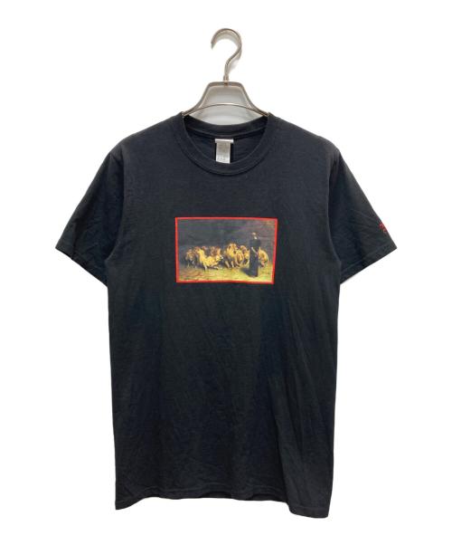 Noah（ノア）Noah (ノア) プリントTシャツ ブラック サイズ:Sの古着・服飾アイテム