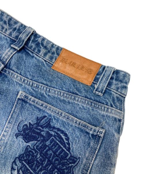 BlackEyePatch（ブラックアイパッチ）BlackEyePatch (ブラックアイパッチ) DRAGONS EXTRA BAGGY JEANS/ドラゴン エクストラ バギー ジーンズ インディゴ サイズ:W32（M）の古着・服飾アイテム