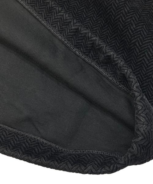 EMPORIO ARMANI（エンポリオアルマーニ）EMPORIO ARMANI (エンポリオアルマーニ) ナイロン切替タートルネックカットソー ブラック サイズ:XXLの古着・服飾アイテム