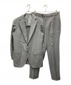TOMORROW LAND PILGRIM×ERMENEGILDO ZEGNAトゥモローランド ピルグリム×エルメネジルド・ゼニア）の古着「セットアップスーツ」｜グレー×イエロー