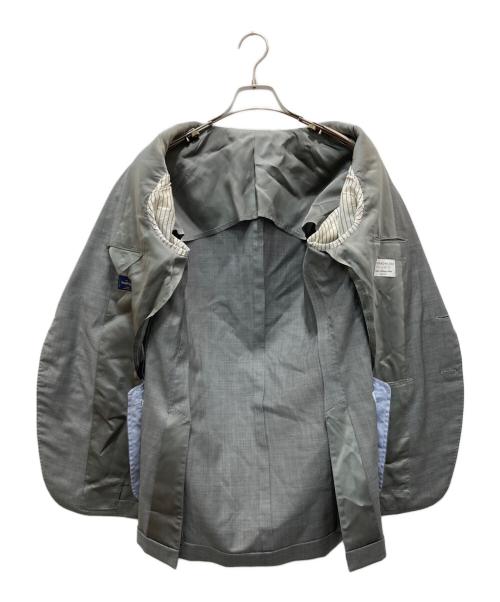 TOMORROW LAND PILGRIM（トゥモローランド ピルグリム）TOMORROW LAND PILGRIM (トゥモローランド ピルグリム) ERMENEGILDO ZEGNA (エルメネジルド・ゼニア) セットアップスーツ グレー×イエロー サイズ:50の古着・服飾アイテム