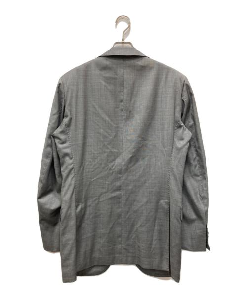 TOMORROW LAND PILGRIM（トゥモローランド ピルグリム）TOMORROW LAND PILGRIM (トゥモローランド ピルグリム) ERMENEGILDO ZEGNA (エルメネジルド・ゼニア) セットアップスーツ グレー×イエロー サイズ:50の古着・服飾アイテム