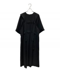 中古・古着通販】ENFOLD (エンフォルド) A-LINE DRESS ブラック サイズ