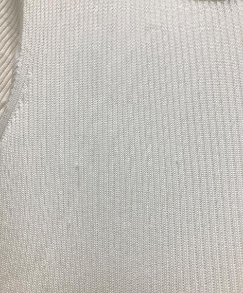 CFCL（シーエフシーエル）CFCL (シーエフシーエル) POTTERY CUPRO SHORT SLEEVE DRESS ホワイト×ブルー サイズ:3の古着・服飾アイテム