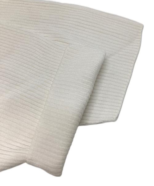 CFCL（シーエフシーエル）CFCL (シーエフシーエル) POTTERY CUPRO SHORT SLEEVE DRESS ホワイト×ブルー サイズ:3の古着・服飾アイテム