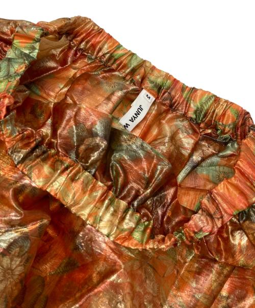 JUNYA WATANABE COMME des GARCONS（ジュンヤワタナベ コムデギャルソン）JUNYA WATANABE COMME des GARCONS ((ジュンヤワタナベ コムデギャルソン)) Sheer Glitter Skirt オレンジ サイズ:Mの古着・服飾アイテム
