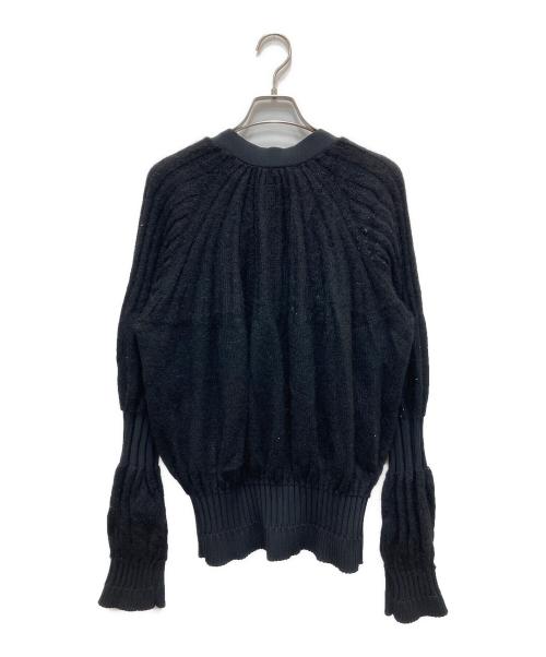 CFCL（シーエフシーエル）CFCL (シーエフシーエル) FLUTED MOHAIR CARDIGAN ブラック サイズ:3の古着・服飾アイテム