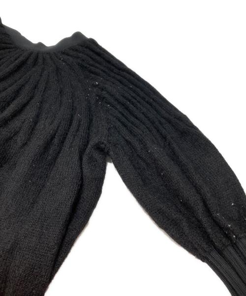 CFCL（シーエフシーエル）CFCL (シーエフシーエル) FLUTED MOHAIR CARDIGAN ブラック サイズ:3の古着・服飾アイテム