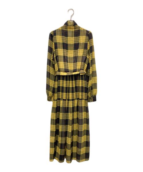 Diagram GRACE CONTINENTAL（ダイアグラム グレースコンチネンタル）Diagram GRACE CONTINENTAL (ダイアグラム グレースコンチネンタル) ブラウスワンピース イエロー サイズ:38の古着・服飾アイテム