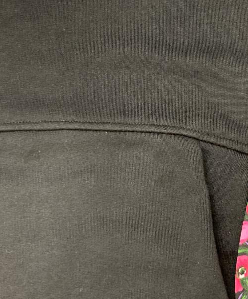 MSGM（エムエスジーエム）MSGM (エムエスジーエム) プリント プリーツ 切替 スウェット ワンピース ブラック サイズ:XXSの古着・服飾アイテム