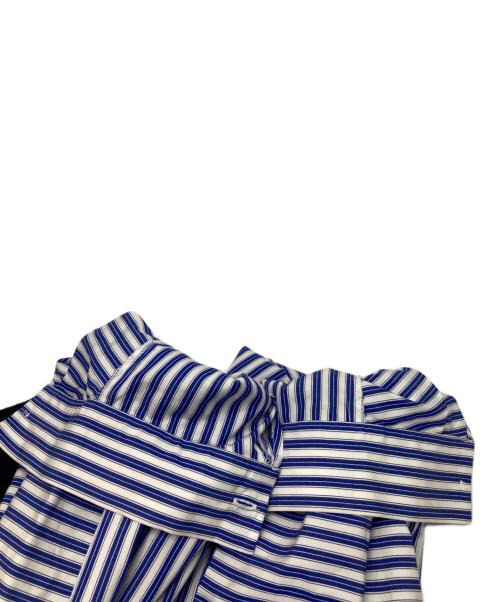 ENFOLD（エンフォルド）ENFOLD (エンフォルド) VEST-LAYERED DRESSワンピース ブルー×ブラック サイズ:38の古着・服飾アイテム