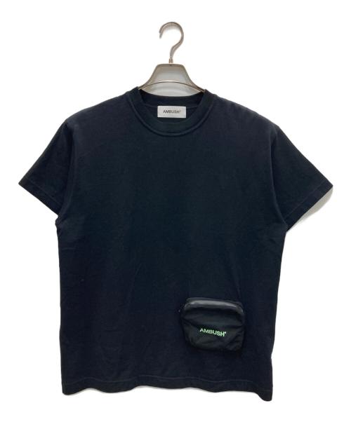 AMBUSH（アンブッシュ）AMBUSH (アンブッシュ) ミニポーチ付きＴシャツ ブラック サイズ:2の古着・服飾アイテム